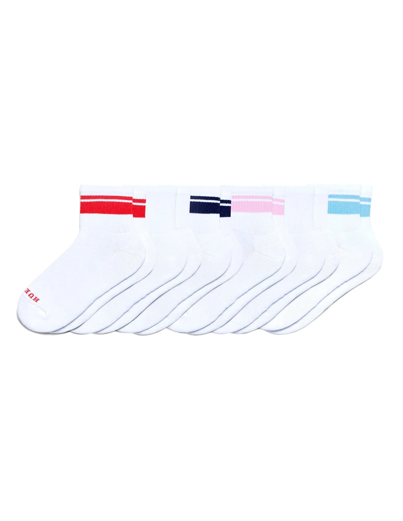 Sport Mini Crew Sock 6 Pair Pack sold by HUE