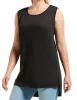 Hi-Low Hem Sleeveless Tunic sold by HUE