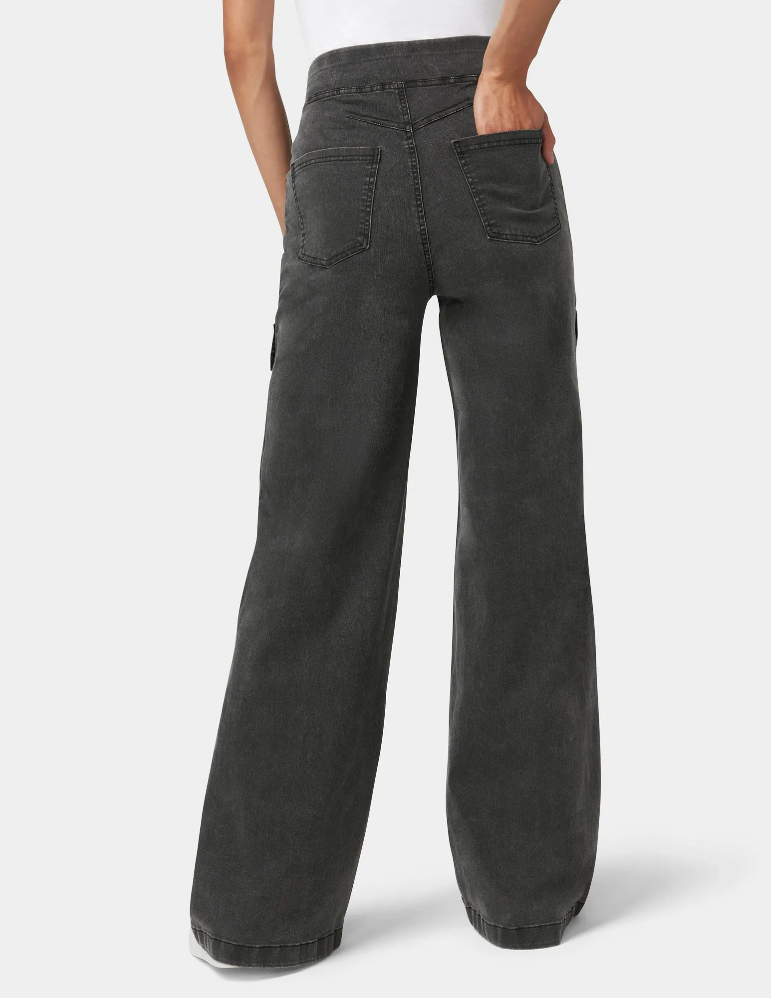 Wide Leg Denim Cargo sold by HUE product image thumbnail 3