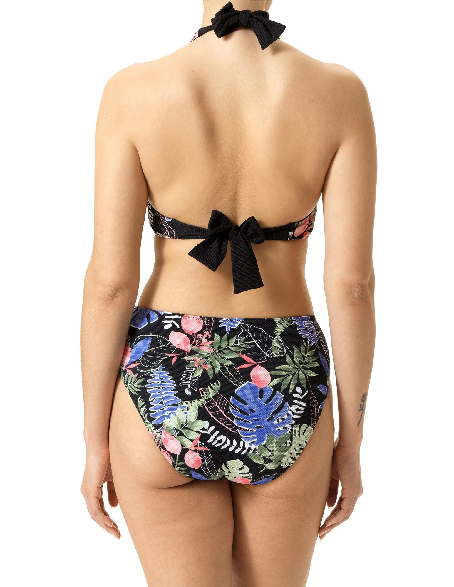 Tropical Breeze Reversible Halter Bikini Top sold by HUE product image thumbnail 3