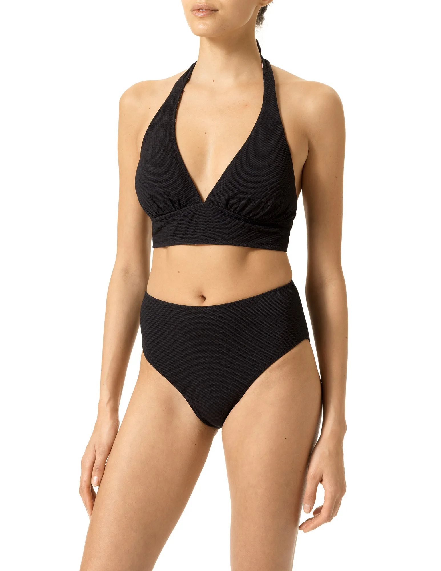 Tropical Breeze Reversible Halter Bikini Top sold by HUE product image thumbnail 2