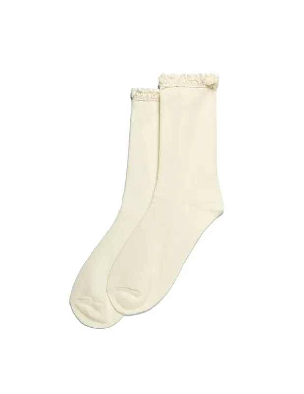 Lace Trim Sock sold by HUE