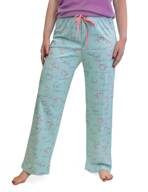 Talk To Me Hearts PJ Pant sold by HUE