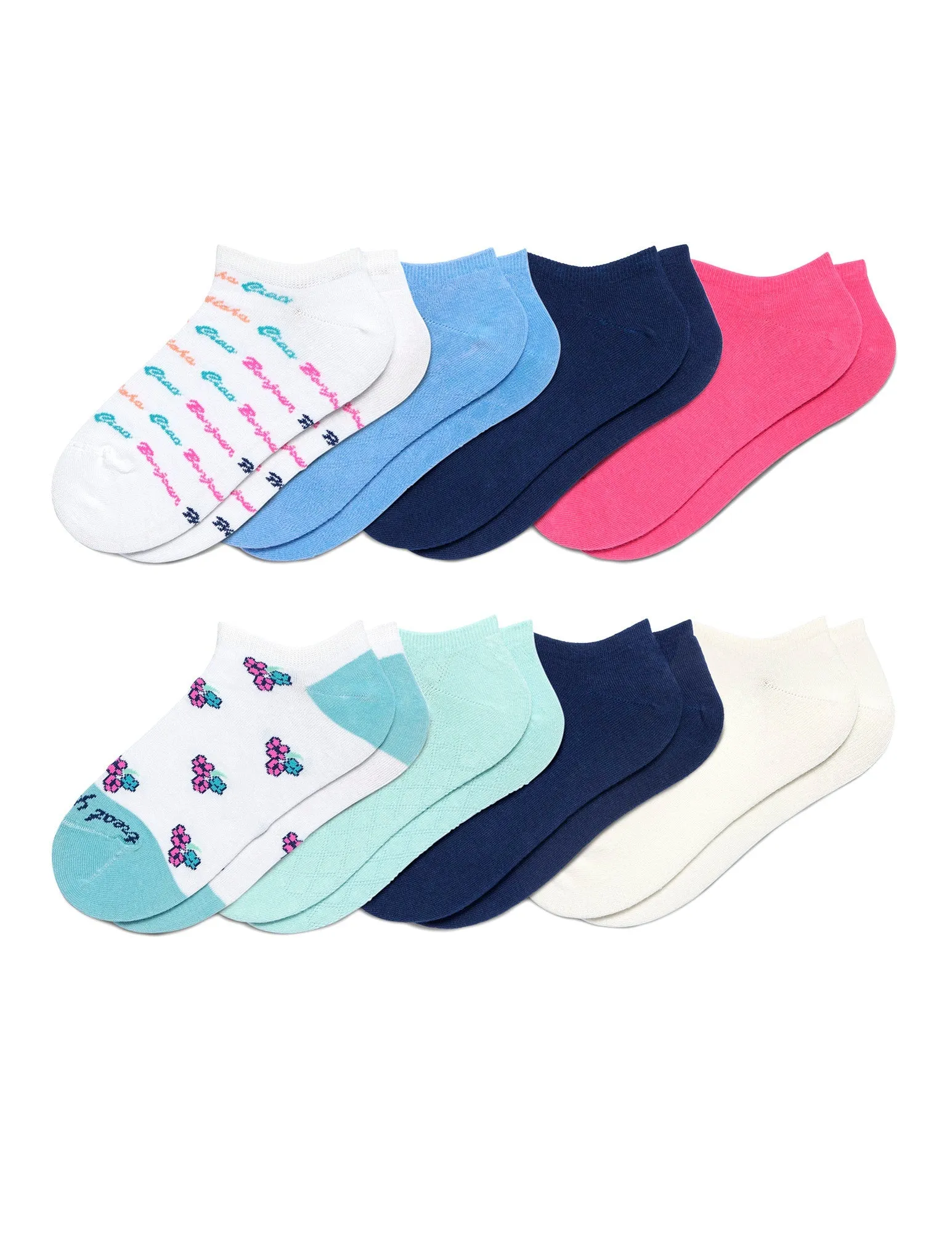 No Show Sock 8 Pair Pack sold by HUE