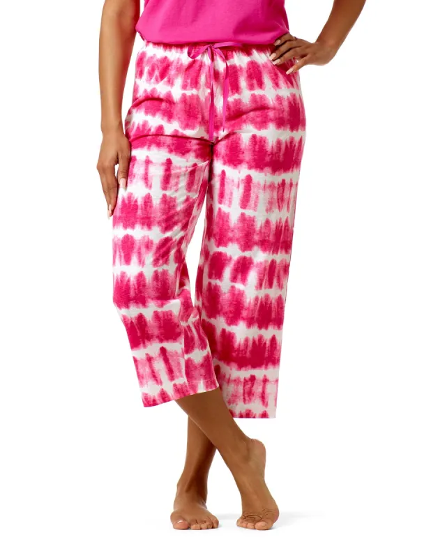 Hue Women's Tie Dye Modern Classic Pj Capri sold by HUE