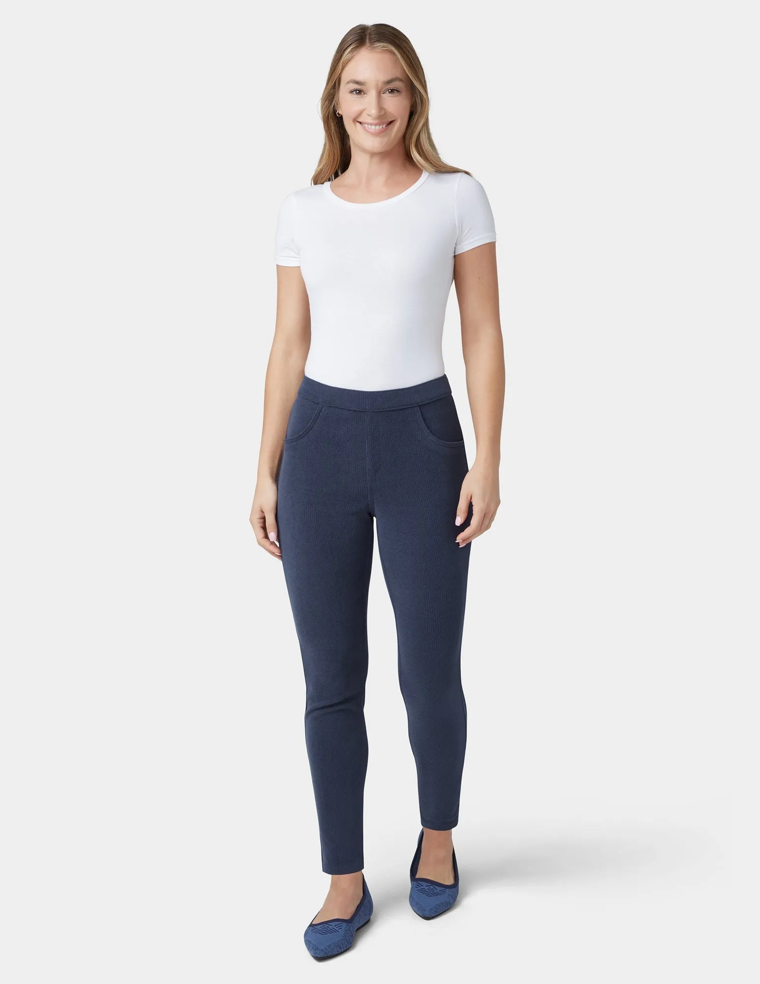 Butter Twill Jean Style Legging sold by HUE