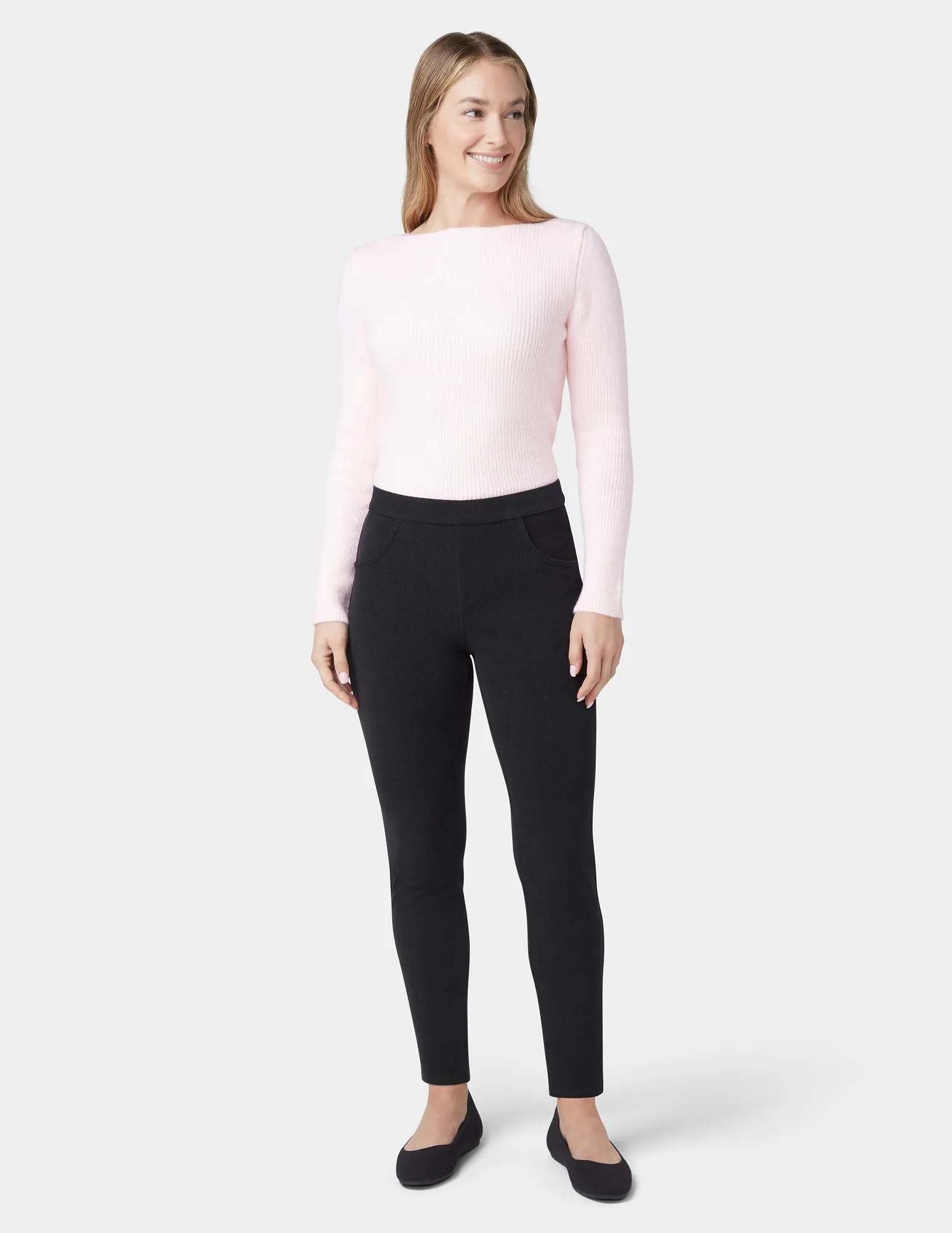 Butter Twill Jean Style Legging sold by HUE