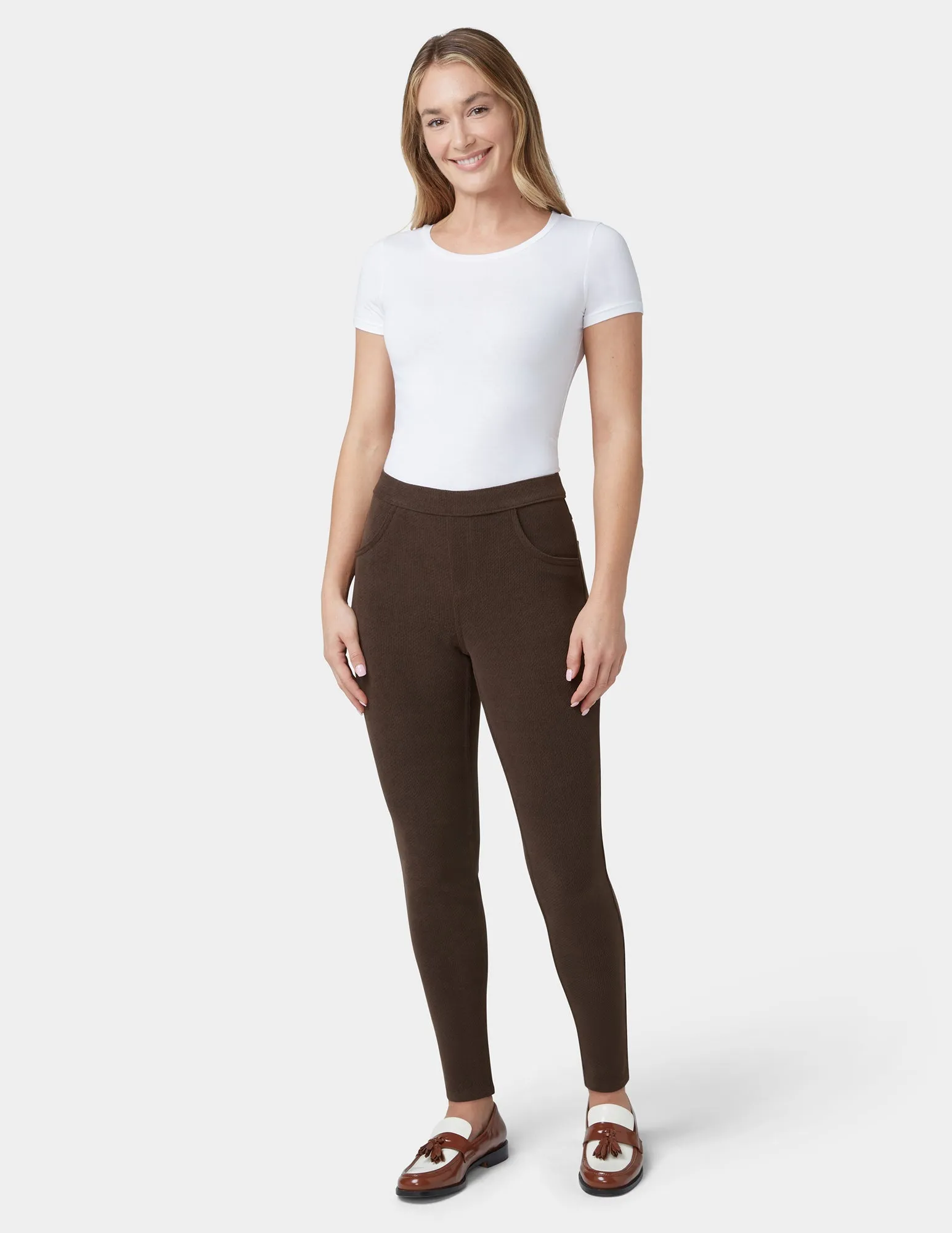 Butter Twill Jean Style Legging sold by HUE