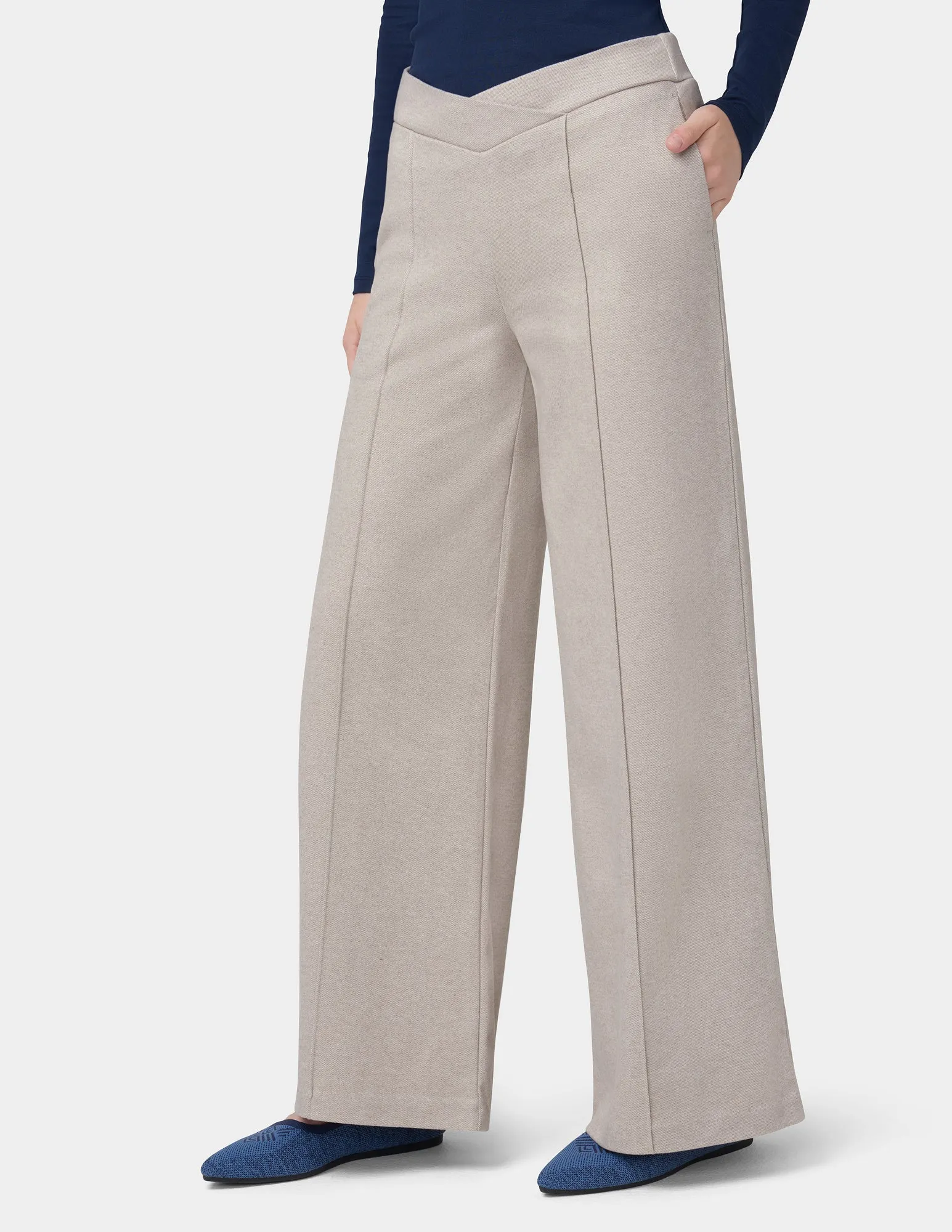 Pull-On Wide Leg Pant sold by HUE product image thumbnail 4