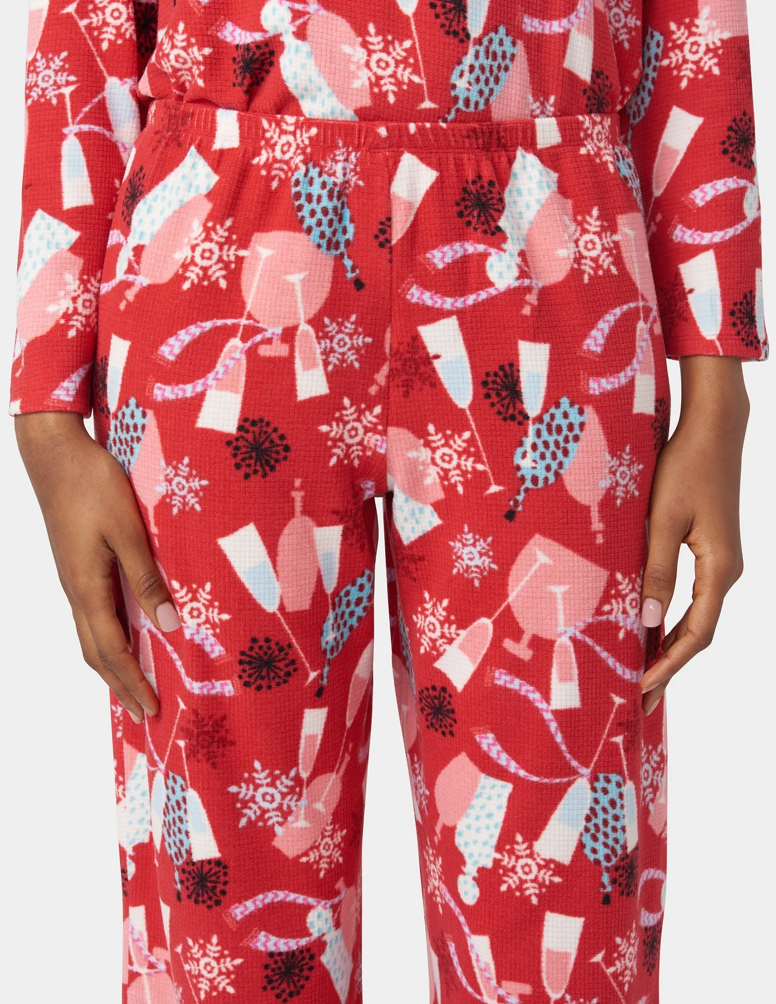 Waffle Fleece PJ Set sold by HUE product image thumbnail 5