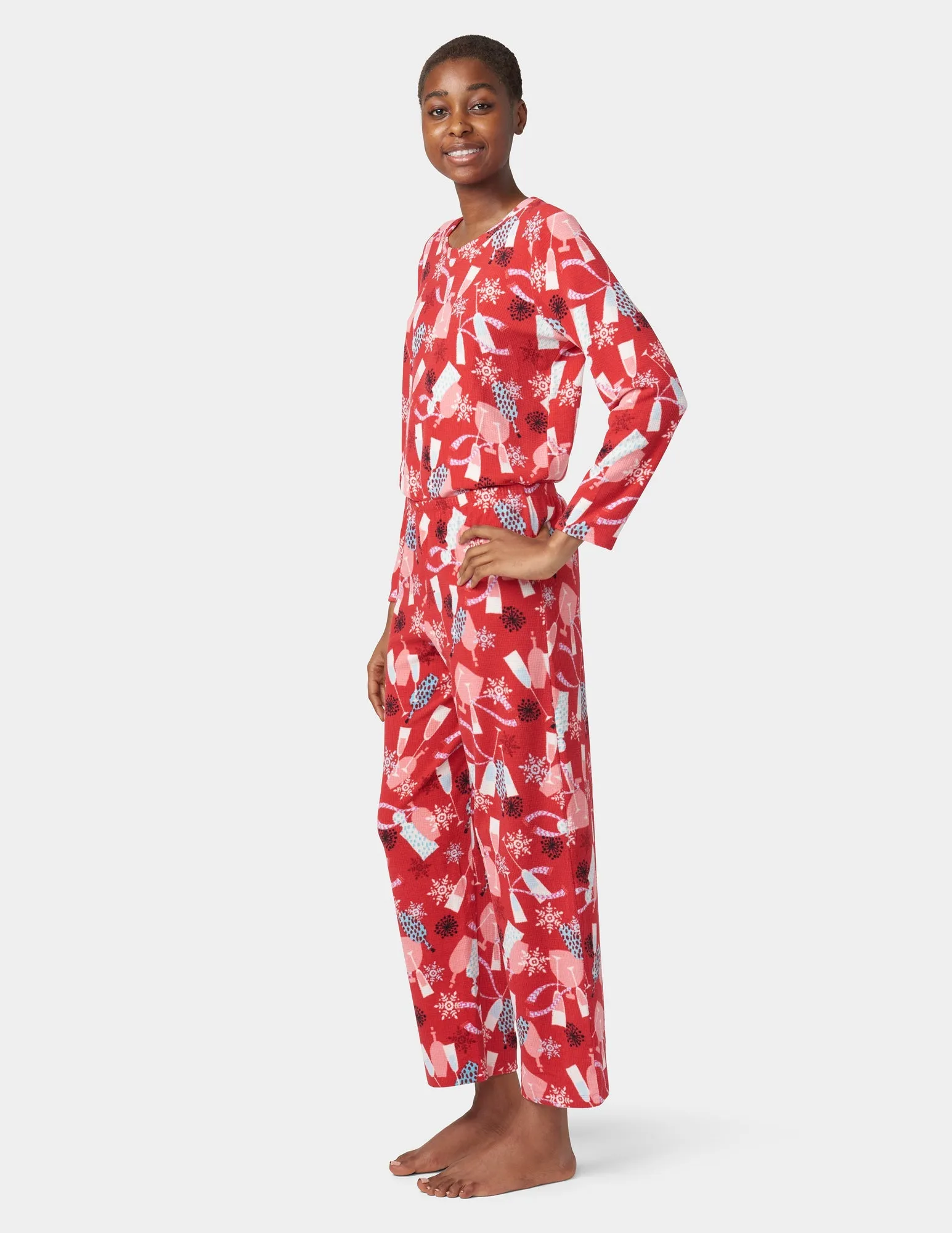 Waffle Fleece PJ Set sold by HUE product image thumbnail 3