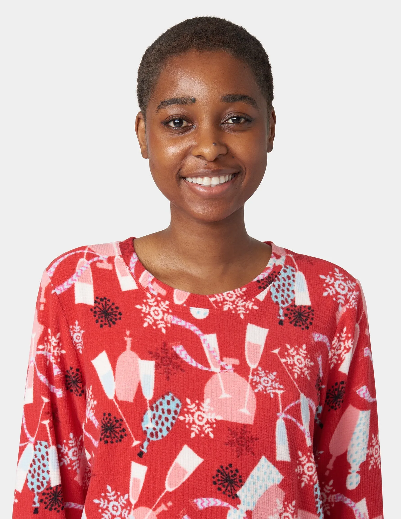 Waffle Fleece PJ Set sold by HUE product image thumbnail 4