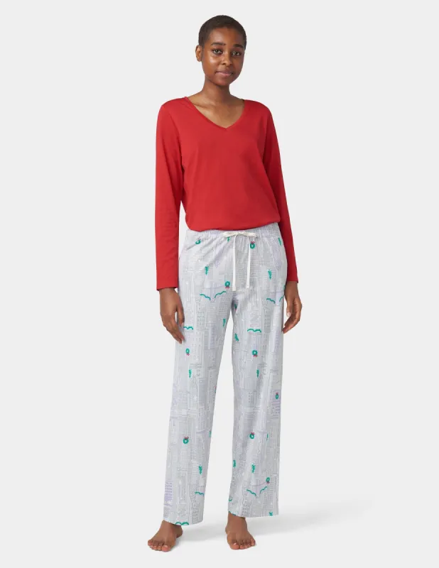 City Snowscape PJ Pant sold by HUE
