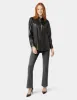 Faux Leather Shirt sold by HUE