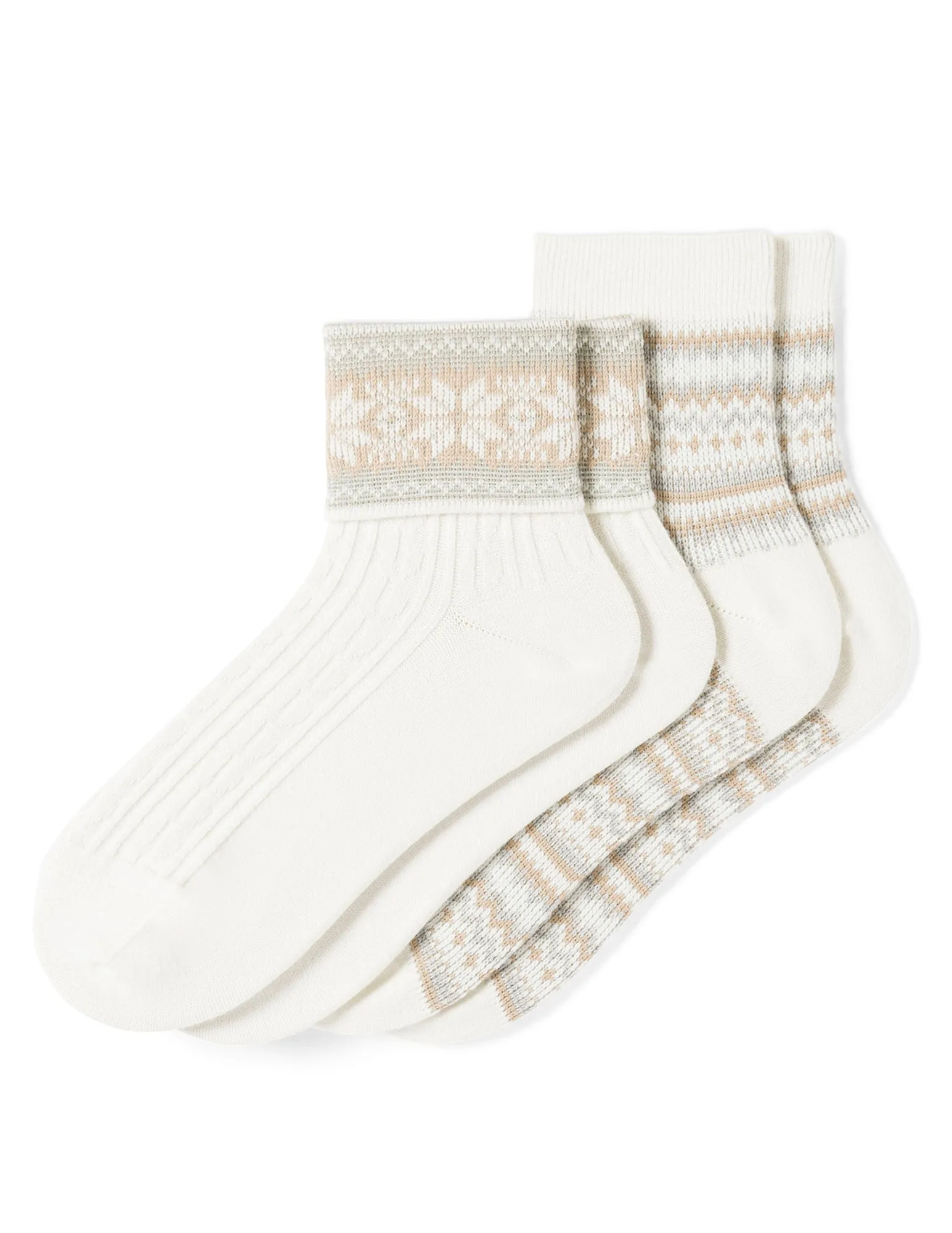 Festive Fairisle Mini Crew Duo sold by HUE