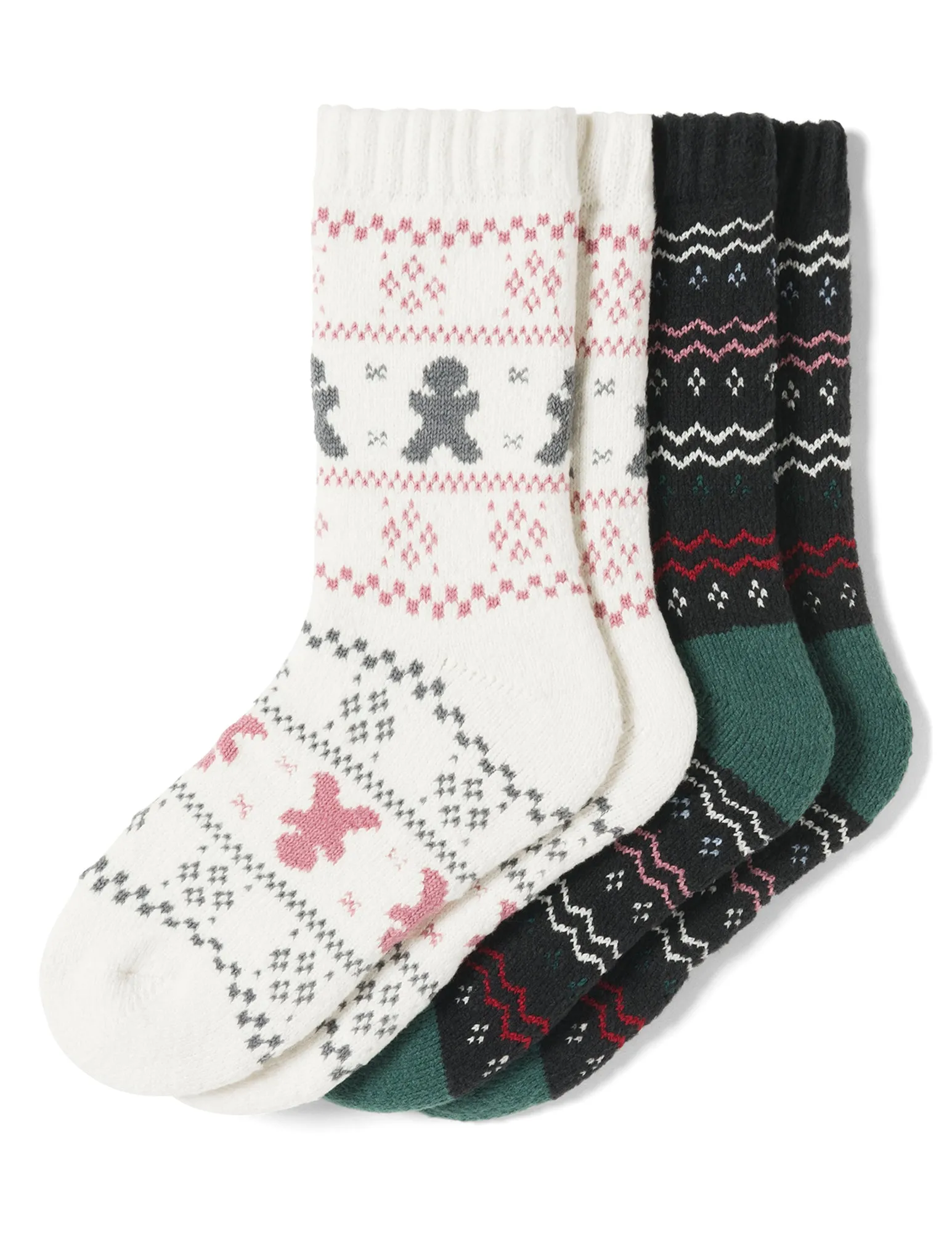 Tis The Season Cozy Crew 2 Pair Pack sold by HUE