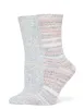 Striped Tweed Cozy Crew 2 Pair Pack sold by HUE