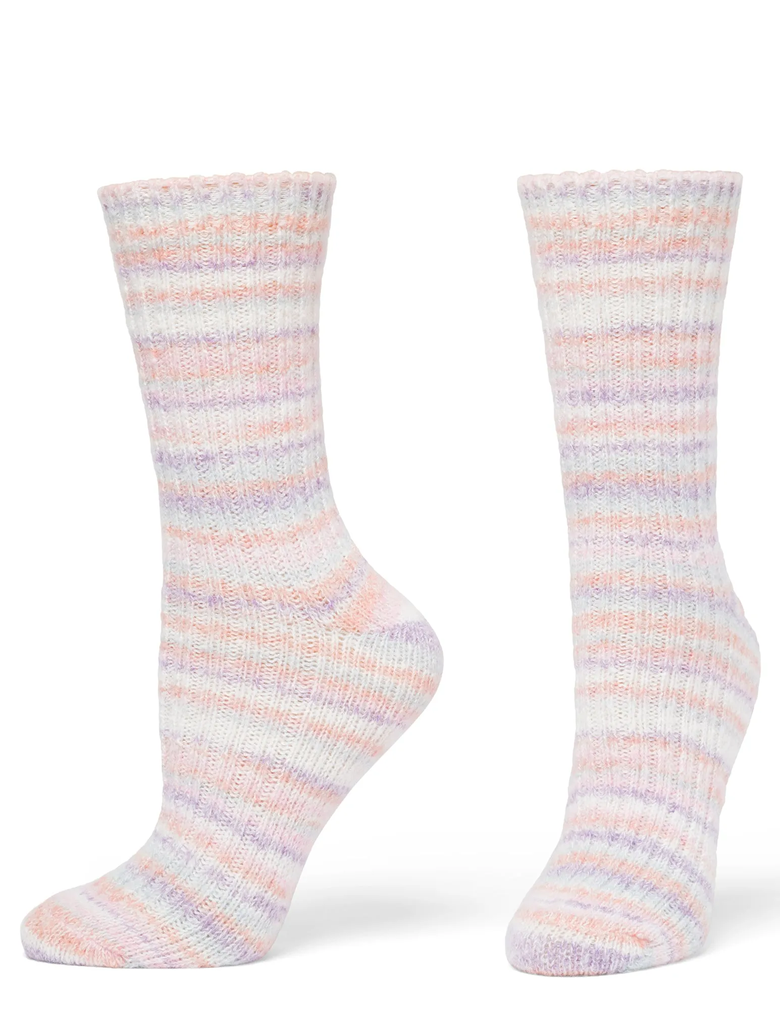 Striped Tweed Cozy Crew 2 Pair Pack sold by HUE