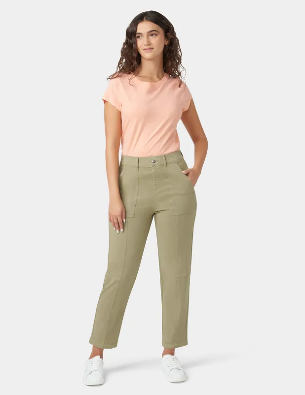 Stretch Utility Pants sold by HUE