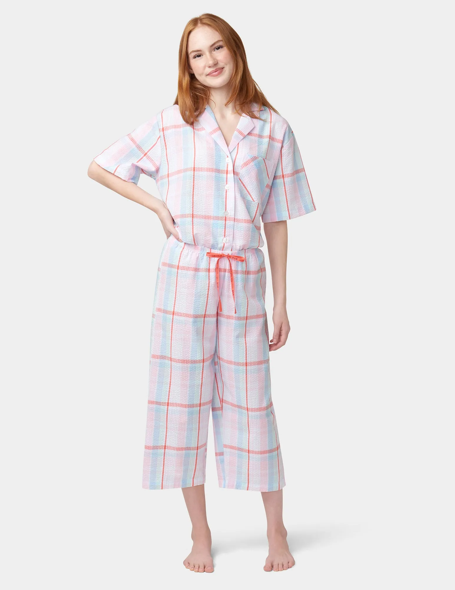 Seersucker PJ Capri sold by HUE product image thumbnail 4