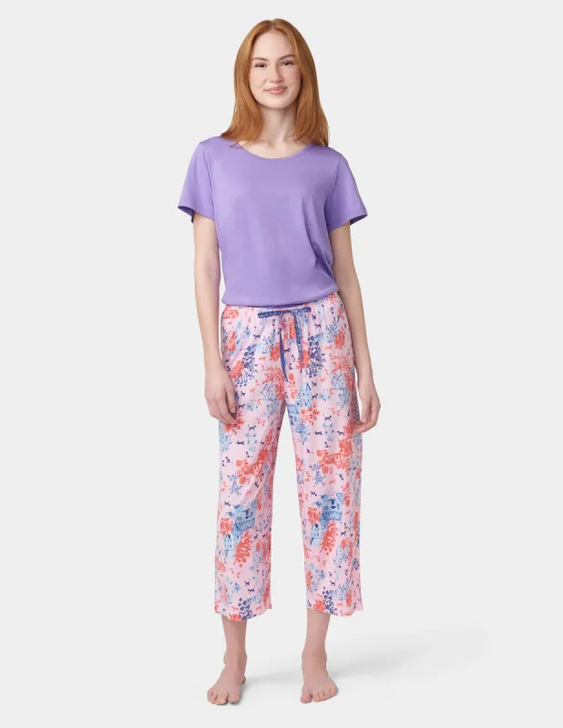 Kittyville Toile PJ Capri sold by HUE