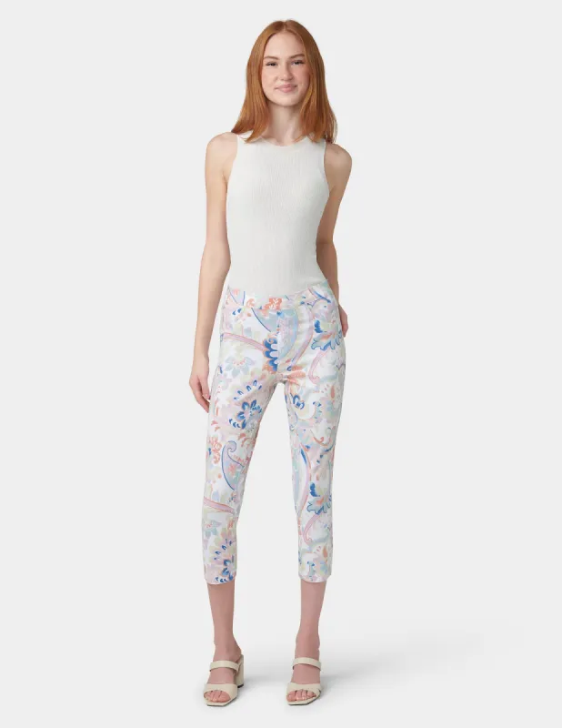 Paisley Denim Capri sold by HUE
