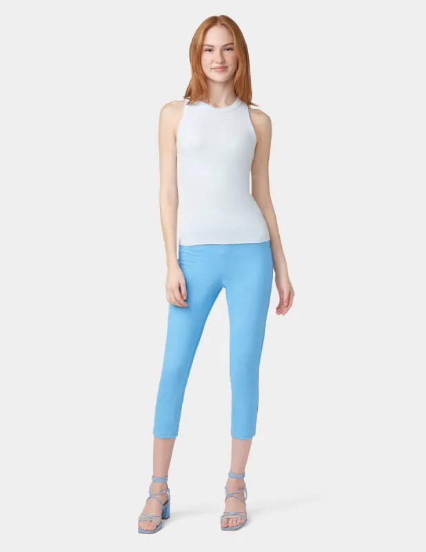 Hi-Rise Ultra Soft Denim Capri Legging sold by HUE