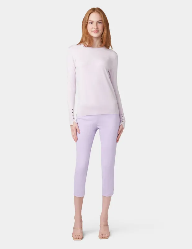 Hi-Rise Ultra Soft Denim Capri Legging sold by HUE