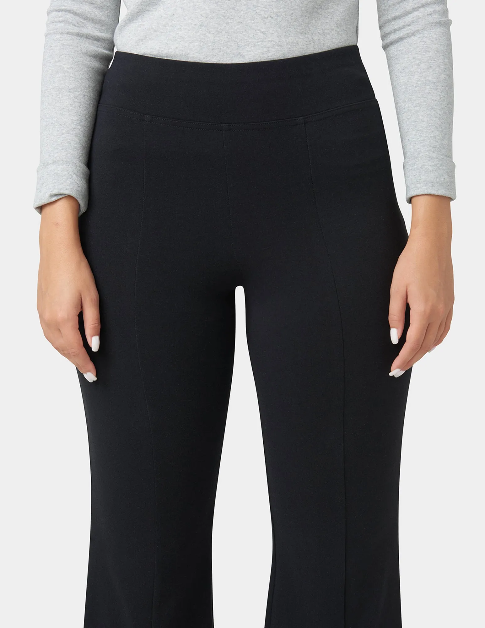 Front Slit Cotton Yoga Pants sold by HUE product image thumbnail 5