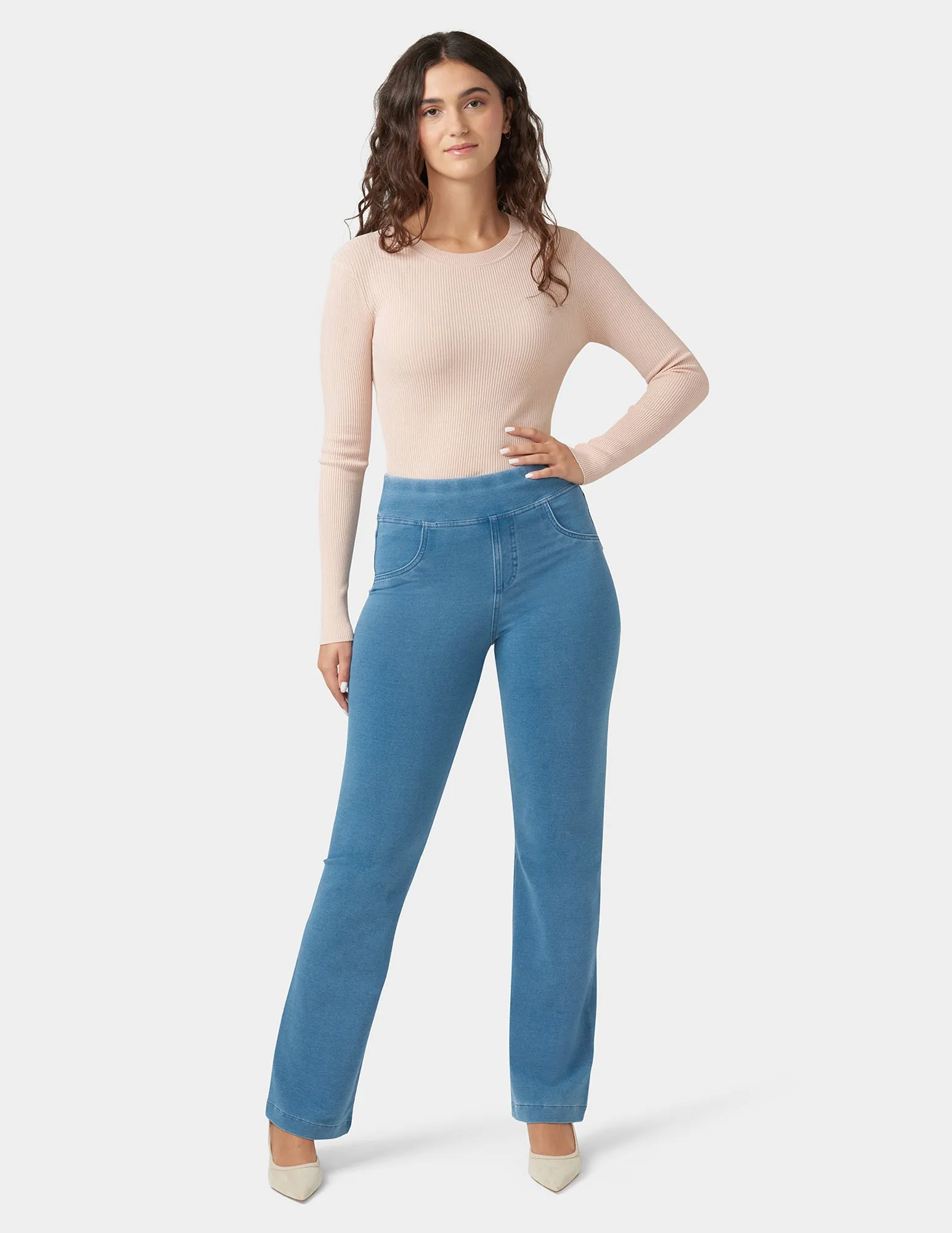Game-Changing Hi-Rise Straight Leg Legging sold by HUE