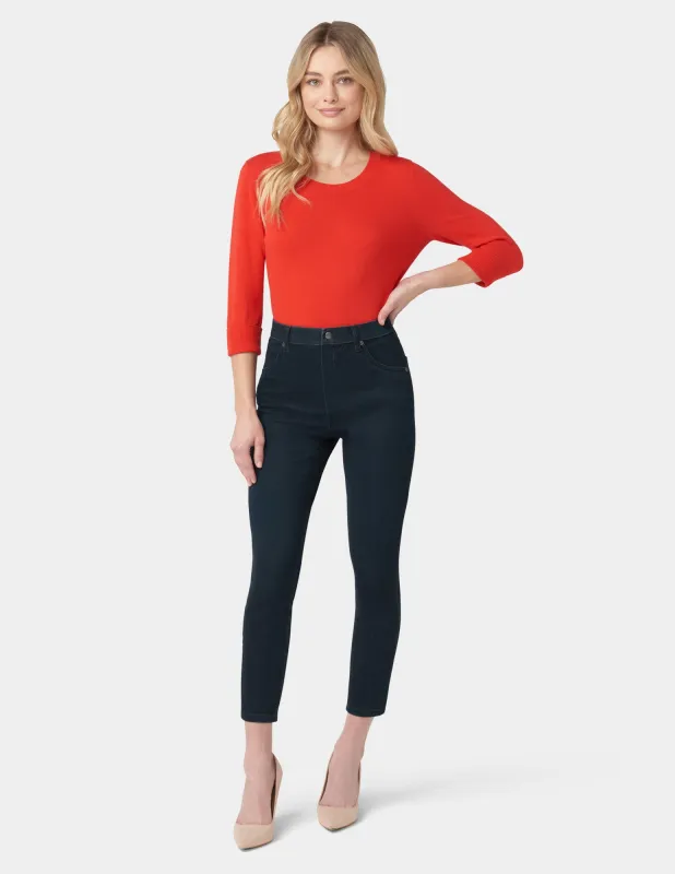 Ultra Soft Denim High Waist Skimmer sold by HUE