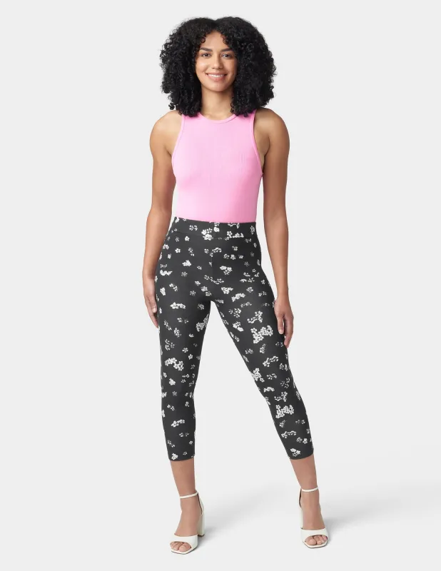 Floral Cotton Capri sold by HUE