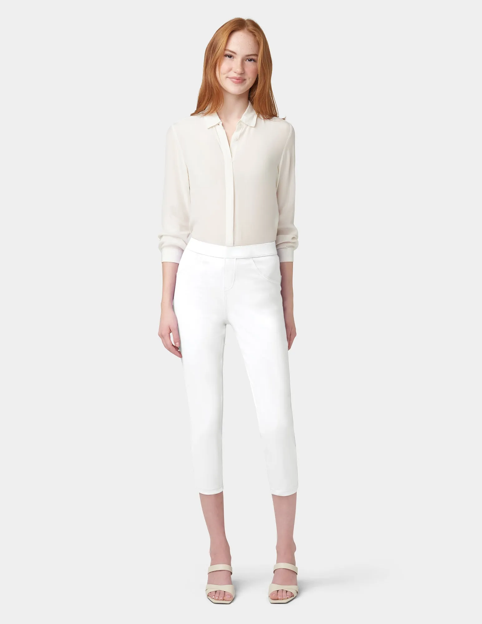 Denim Capri sold by HUE