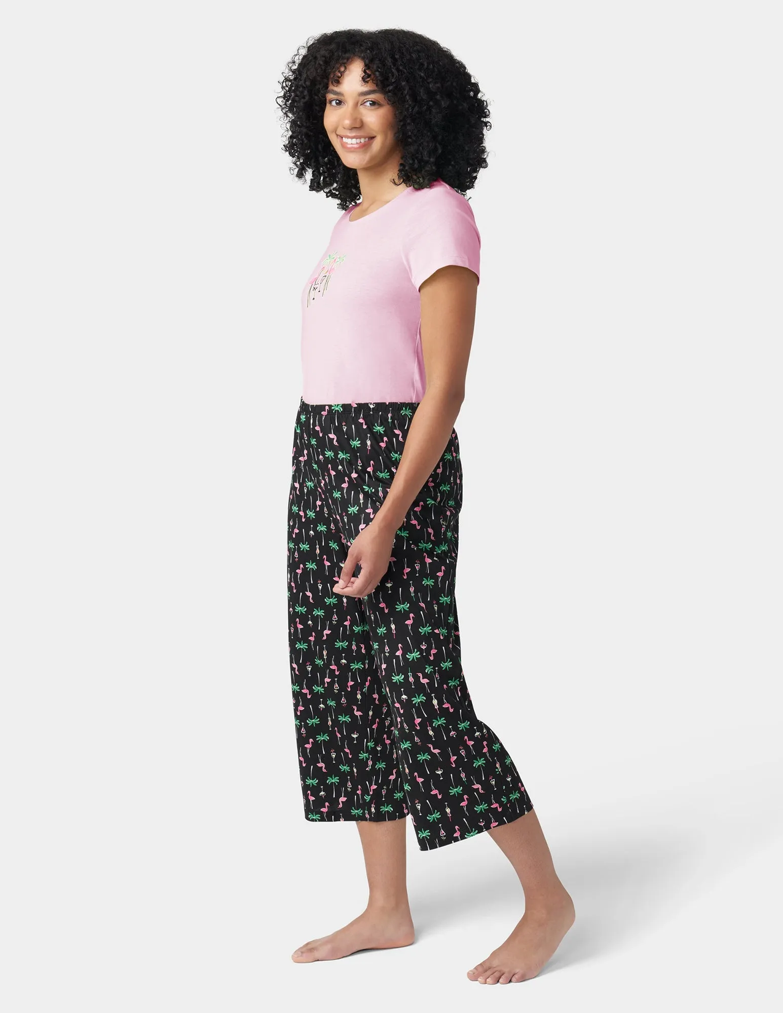 Cotton Knit Tee & Capri Set sold by HUE product image thumbnail 3