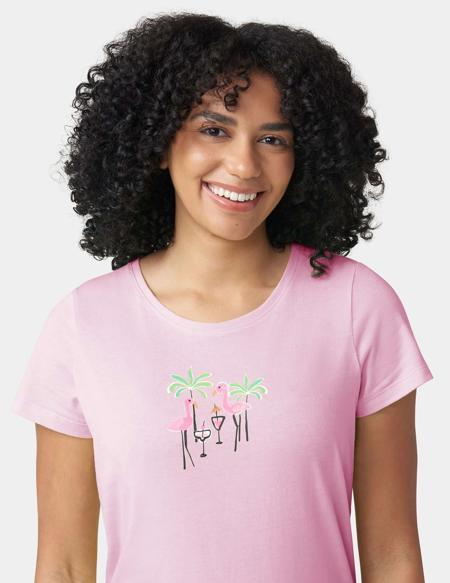 Cotton Knit Tee & Capri Set sold by HUE product image thumbnail 4