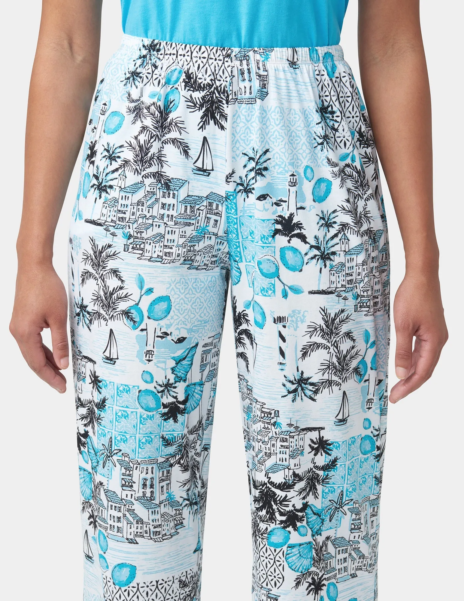 Cotton Knit Tee & Capri Set sold by HUE product image thumbnail 5