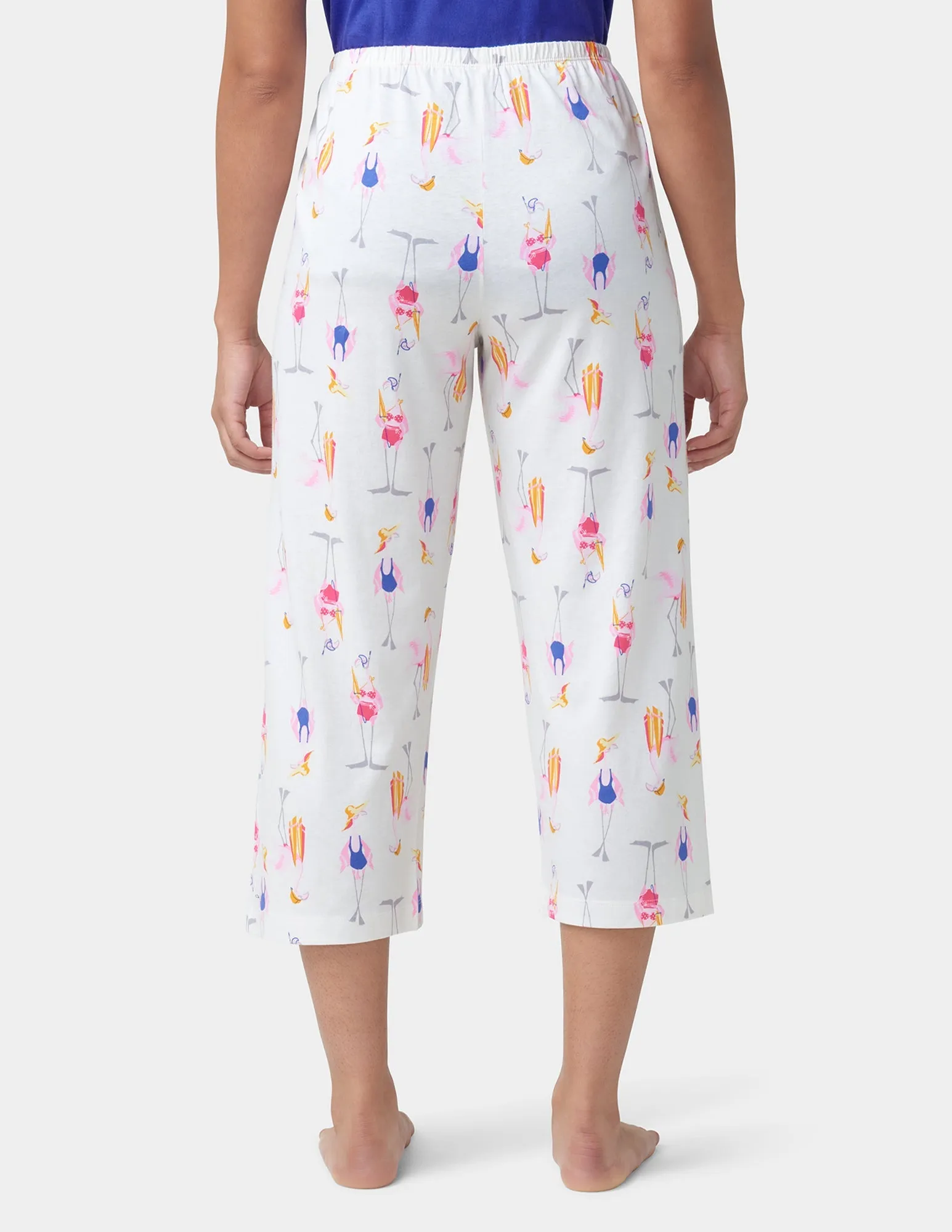 Beach Flamingos PJ Capri sold by HUE product image thumbnail 3