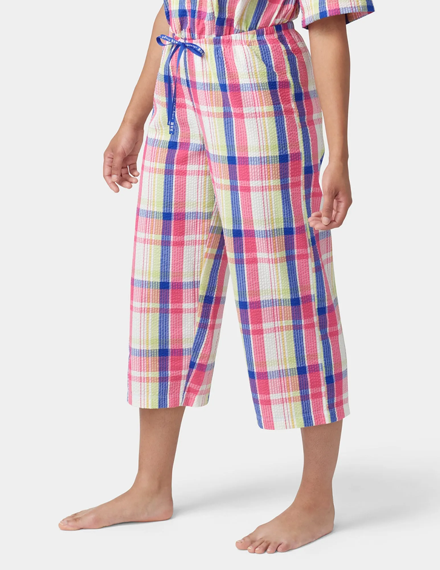 Seersucker PJ Capri sold by HUE product image thumbnail 4