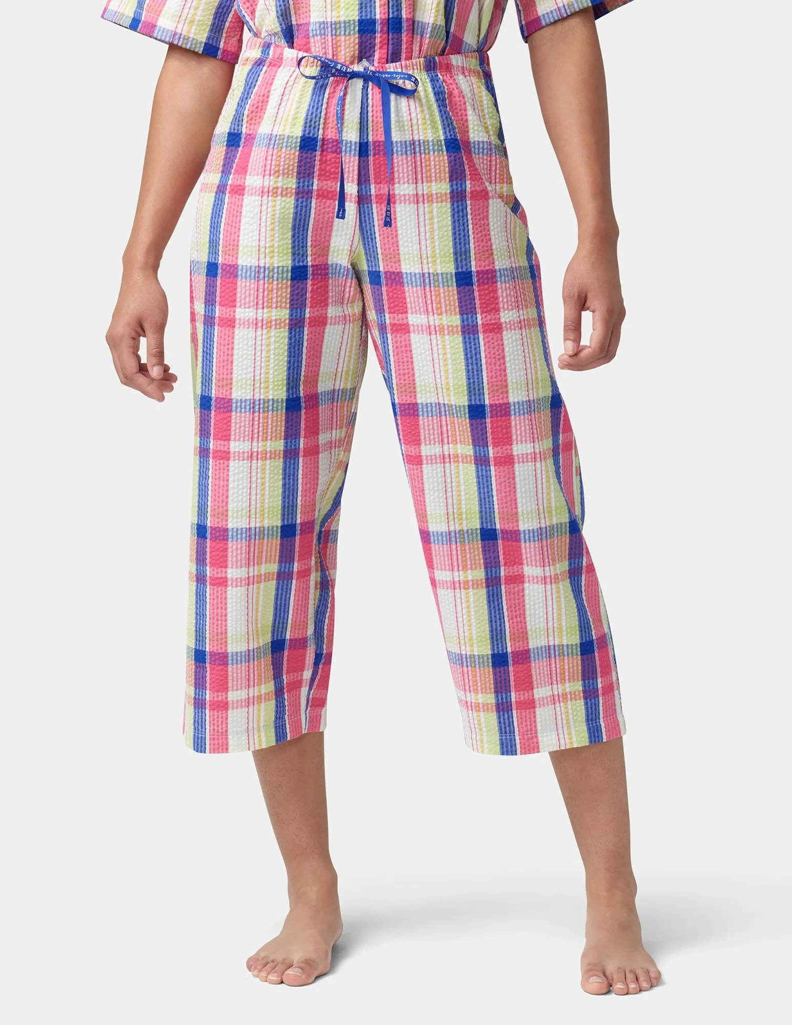 Seersucker PJ Capri sold by HUE product image thumbnail 2