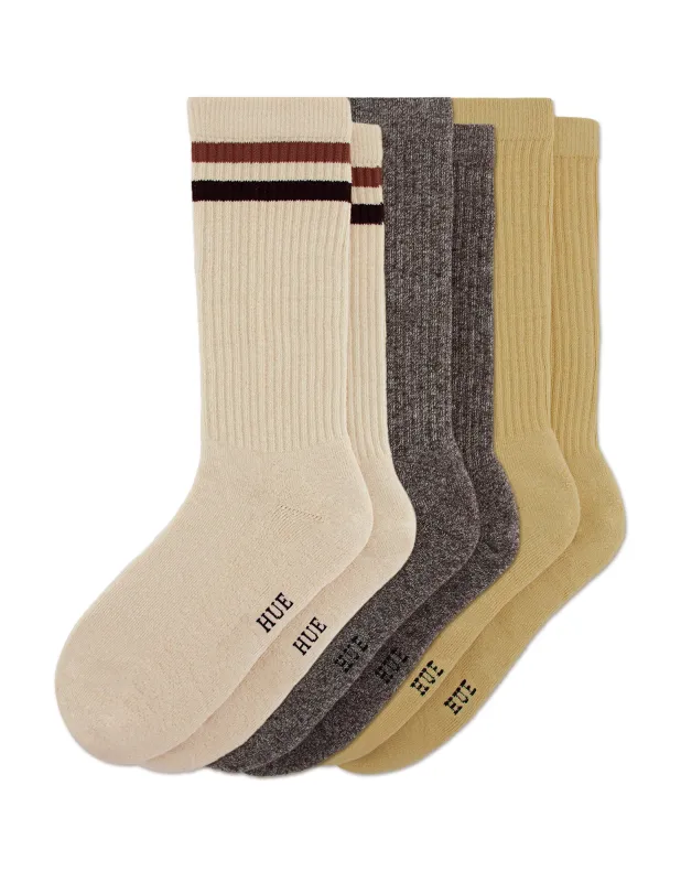 Men's Must-Have Crew 3 Pair Pack sold by HUE