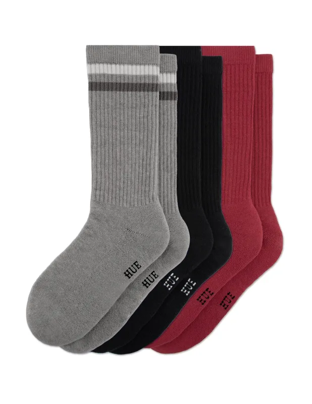 Men's Must-Have Crew 3 Pair Pack sold by HUE
