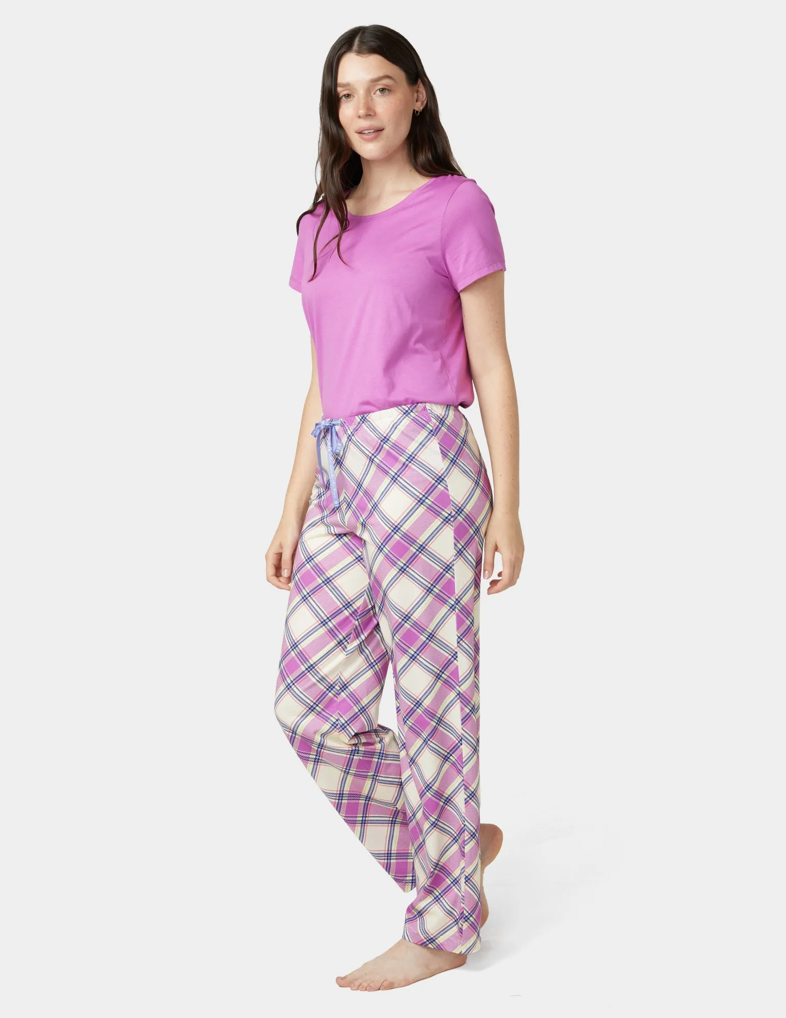 Woodlands Plaid PJ Pant sold by HUE product image thumbnail 4