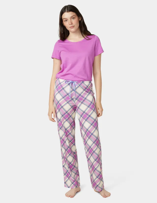 Woodlands Plaid PJ Pant sold by HUE