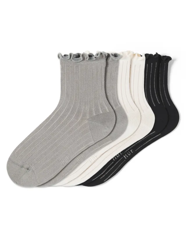 Sheer Rib Anklet 3 Pair Pack sold by HUE