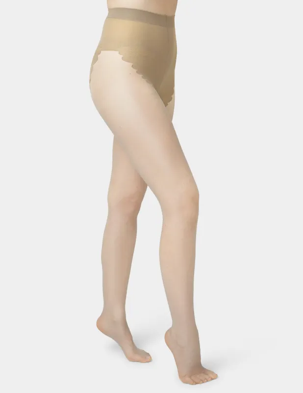 French Lace Control Top Pantyhose sold by HUE