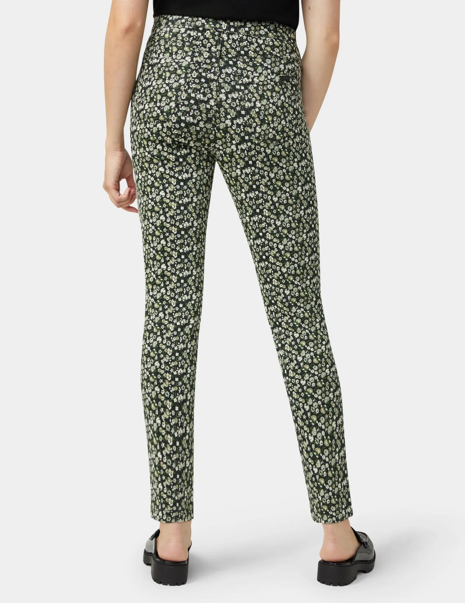 Ditsy Floral Denim Legging sold by HUE product image thumbnail 3