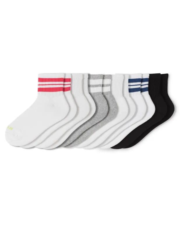 Sport Mini Crew Sock 6 Pair Pack sold by HUE