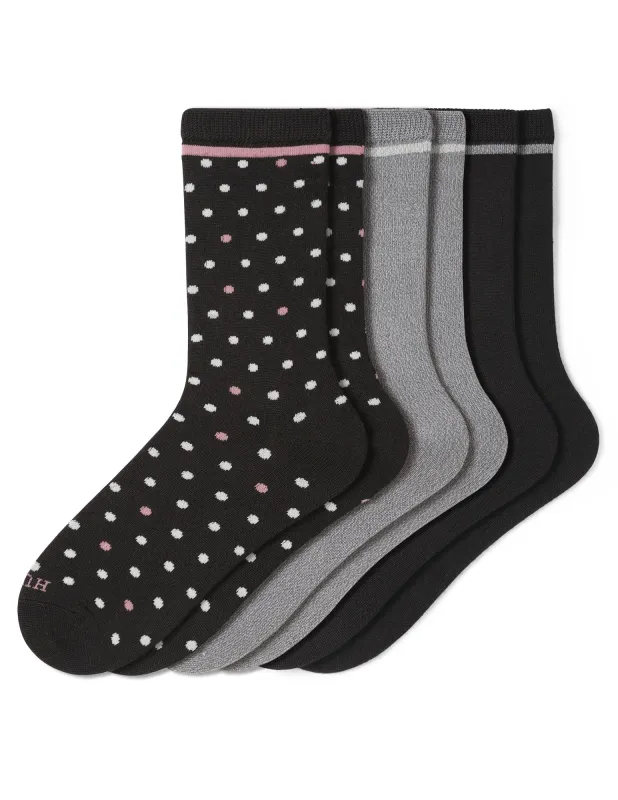 Super Soft Crew Sock 3 Pair Pack sold by HUE