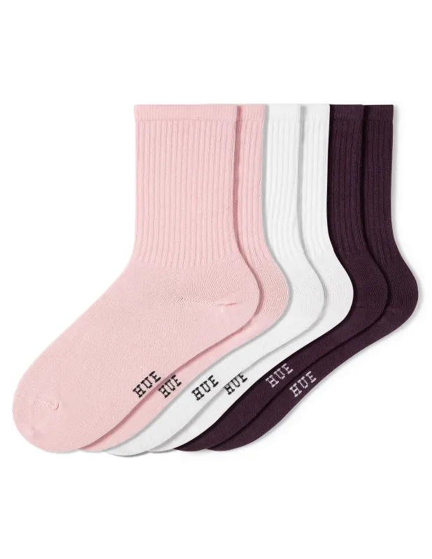 Women's Must-Have Crew 3 Pair Pack sold by HUE