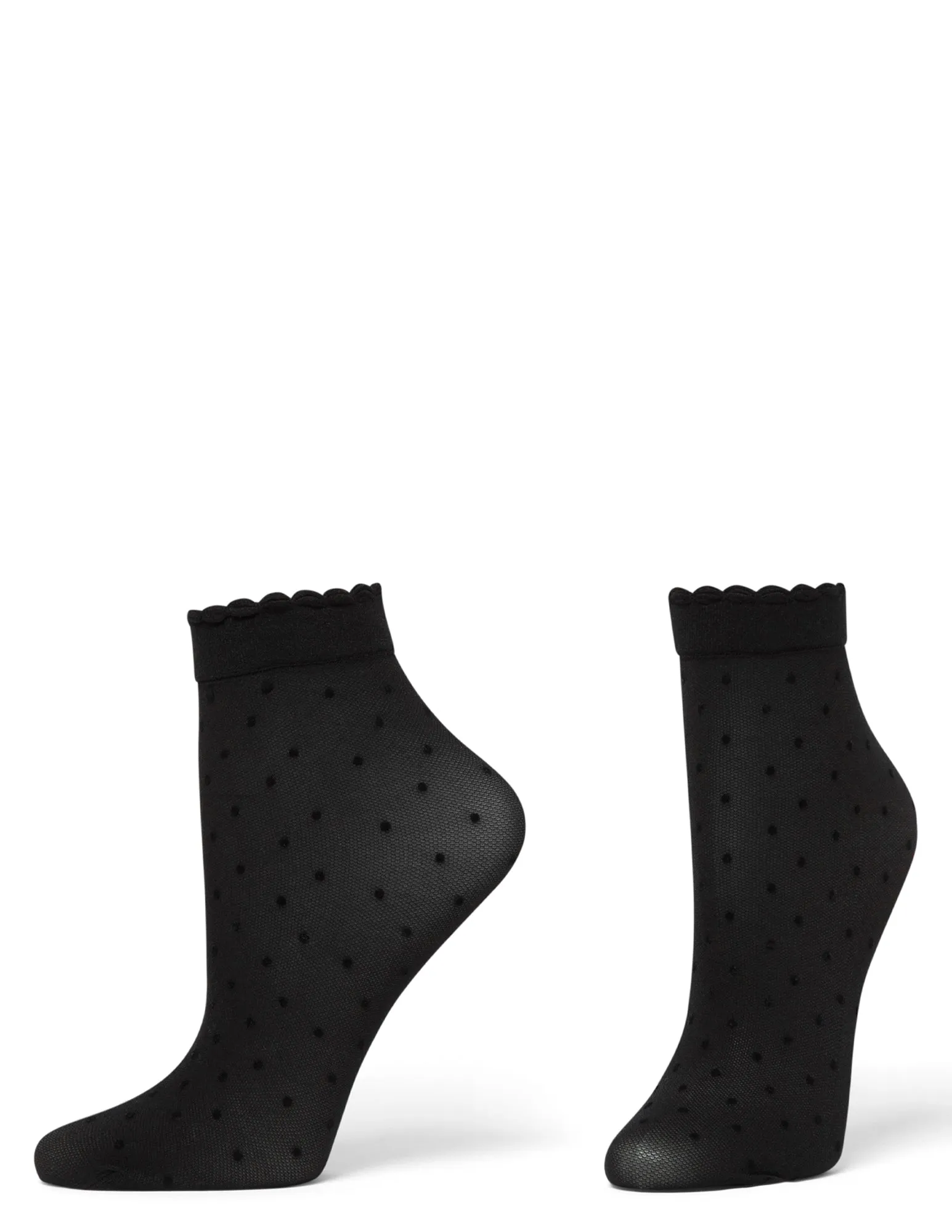Flocked Dot Mesh Anklet sold by HUE product image thumbnail 2